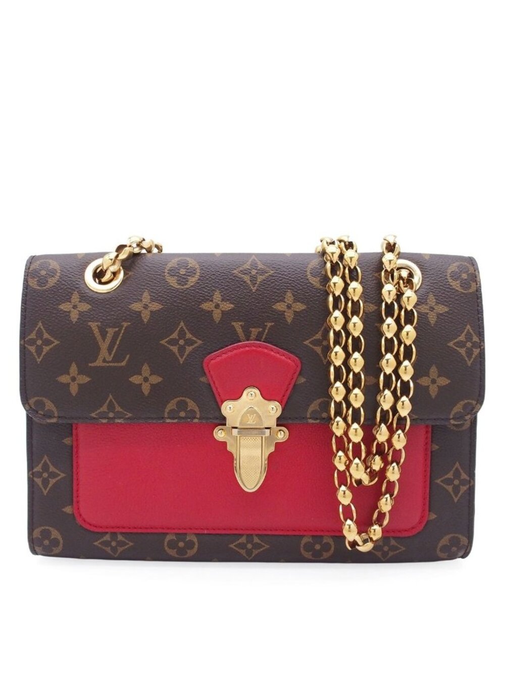 Louis Vuitton Brown Cerise Monogram Canvas Leather Shoulder Bag